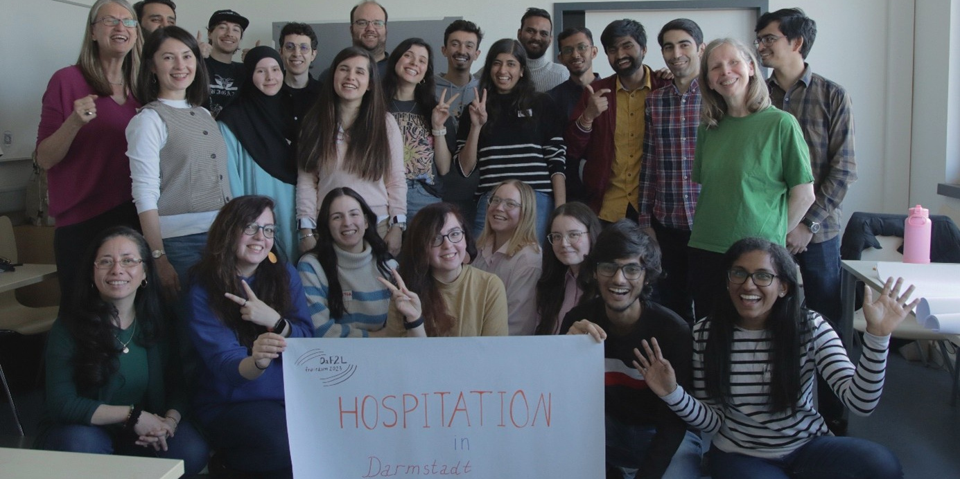 March 2025: LMU students sit in on a German course at h_da 